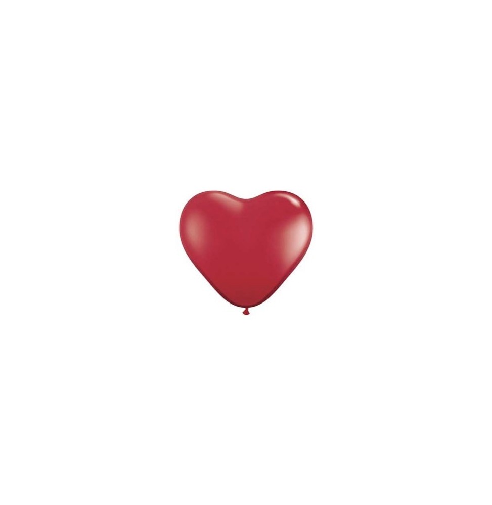 Globo 11 X 100 Corazon Rojo Rubi 43732