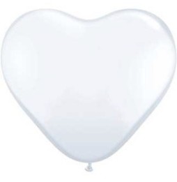 Globo 11 X 100 Corazon Blanco 43735