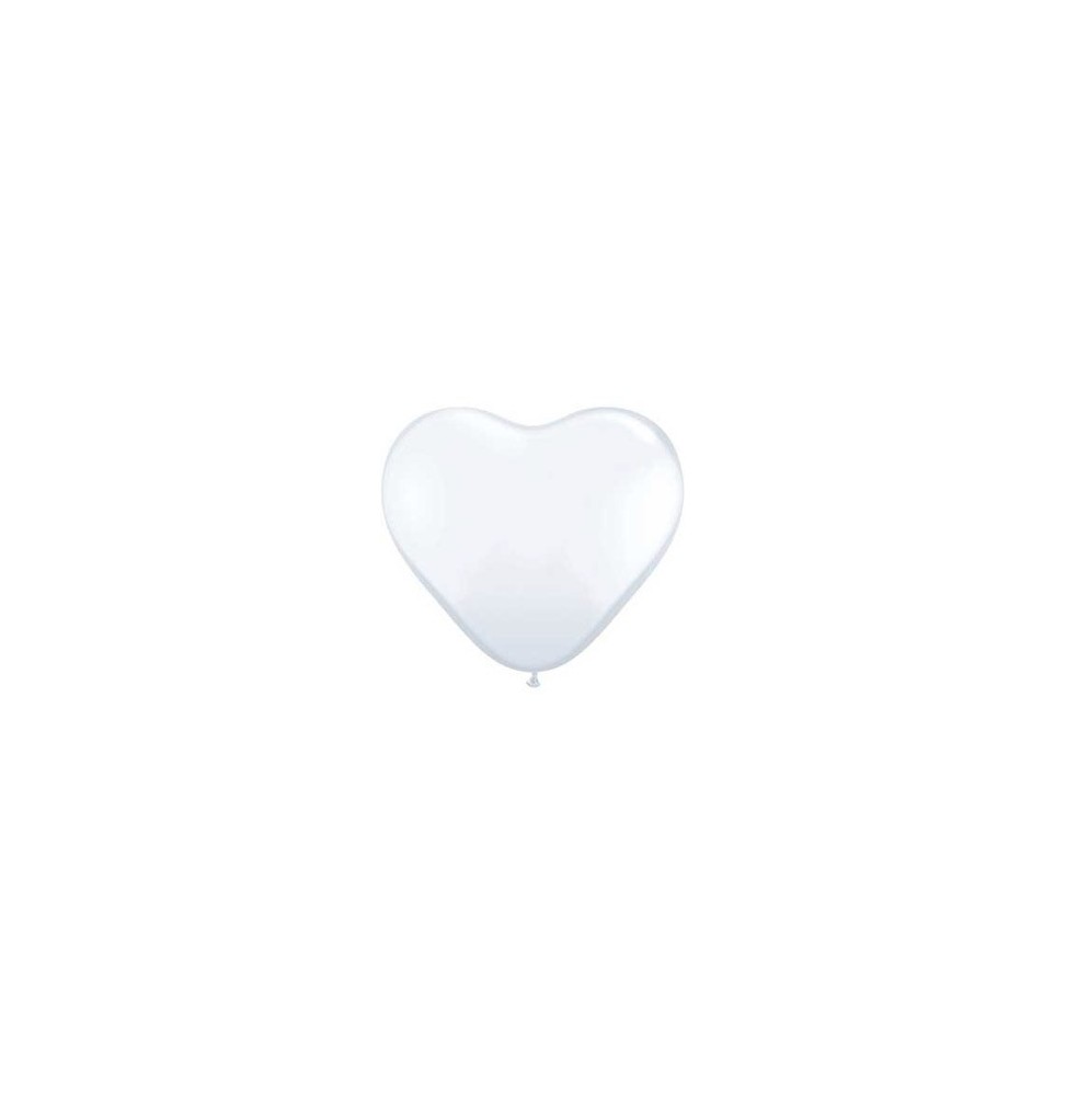 Globo 11 X 100 Corazon Blanco 43735