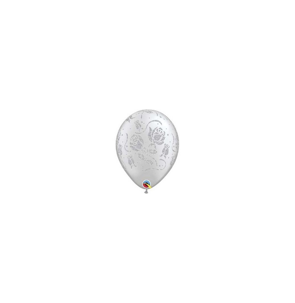 Globo 11 X 25 Imp. Brill Rosa Plata74305