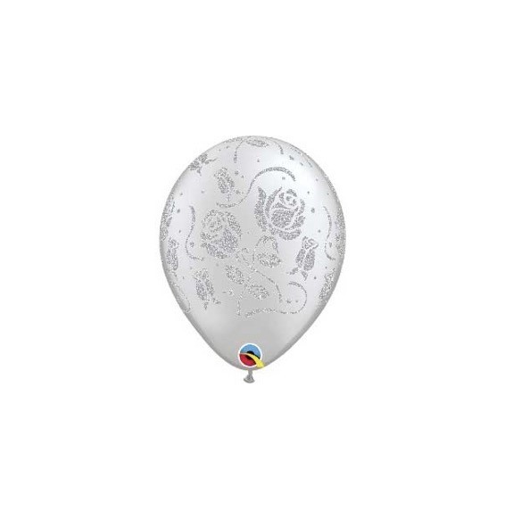 Globo 11 X 25 Imp. Brill Rosa Plata74305