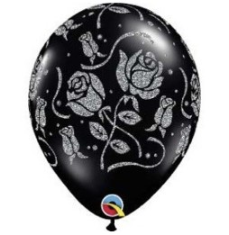 Globo 11 X 25 Imp. Brill Rosa Negro74308