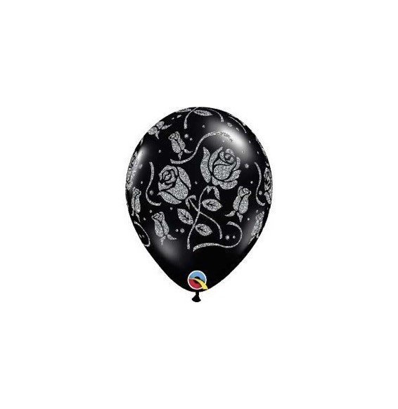 Globo 11 X 25 Imp. Brill Rosa Negro74308