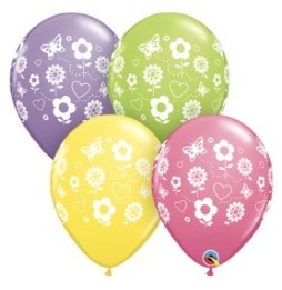 Globo 11 X 50 Imp. Mariposas Y Flores Surt. 37206