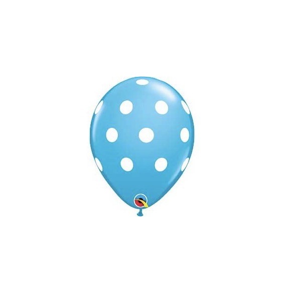 Globo 11 X 50 Polka Azul Robin 37224