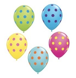 Globo 11 X 50 Polka Surt.Ptos Col 10240