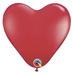 Globo 15 X 50 Cor. Liso Rojo Rubi 24021