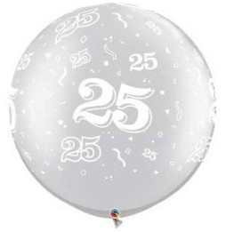 Globo 30 X 2 Aniversario 25 Plata 29237