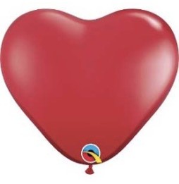 Globo 06 X 100 Corazon Rojo Rubi 43647