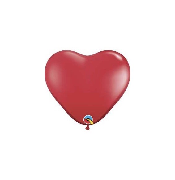 Globo 06 X 100 Corazon Rojo Rubi 43647