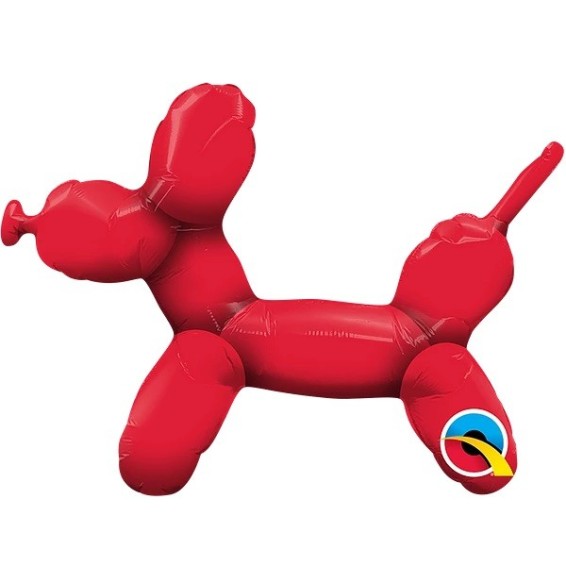 Foil 14 Gra. Perro Rojo de Globo 13236