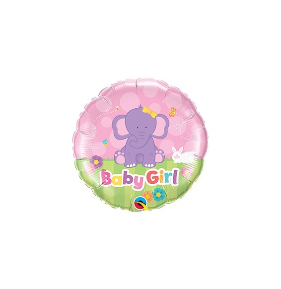 Foil 18 X 1 Red Baby Girl Elefante 13929