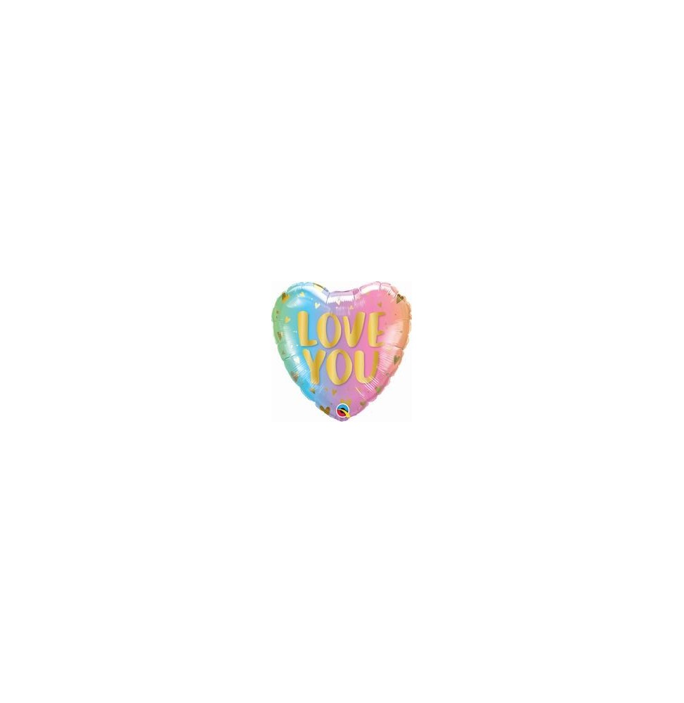 Foil 18 x 1 Love You - Ombre Pastel y Corazones 97433