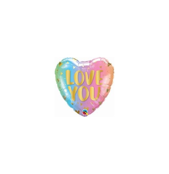 Foil 18 x 1 Love You - Ombre Pastel y Corazones 97433