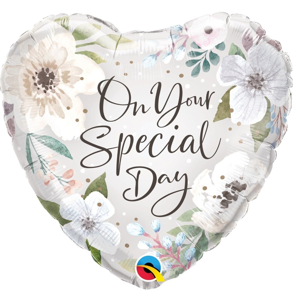 Foil 18  Special Day - Blanco Floral 10489