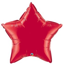 Foil 36 Gra. Estrella Rojo Ruby 12605