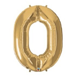 Foil Numeral 0 Dorado 30469