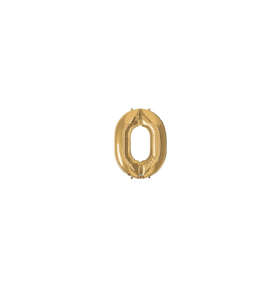 Foil Numeral 0 Dorado 30469