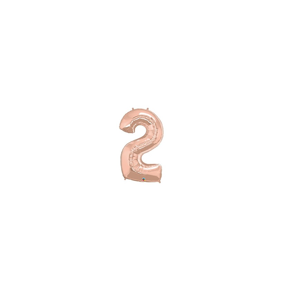 Foil Numeral 2 Rose Gold 57873