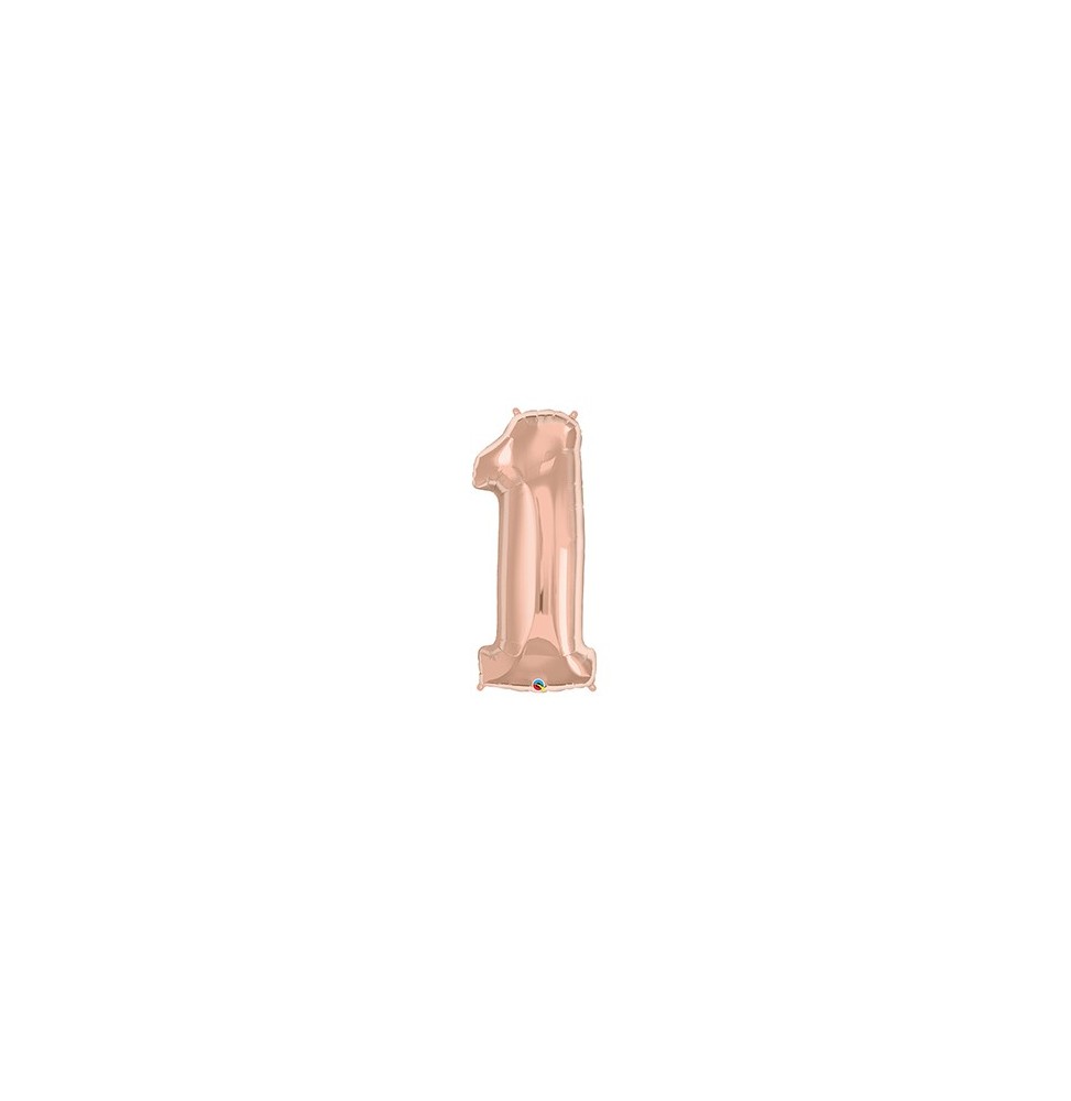 Foil Numeral 1 Rose Gold 57872