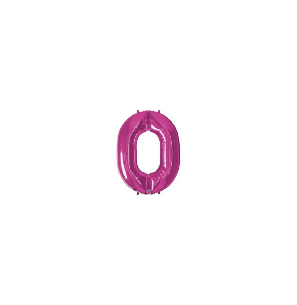 Foil Numeral 0 Fucsia 30551