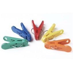 Clip Peso Plastico 8 Gr X 100 Color