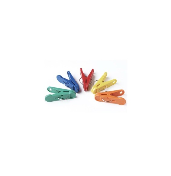 Clip Peso Plastico 8 Gr X 100 Color