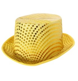 Gorro Tongo Dorado Lentejuela