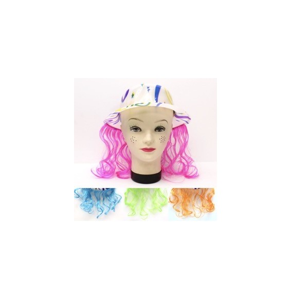 Gorro Confetti Con Pelo Neon x 4