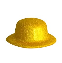 Gorro Glitter Oro x 4