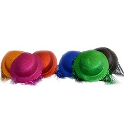 Gorro Con Pelo Glitter Mix x 4