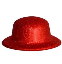 Gorro Glitter Rojo x 4