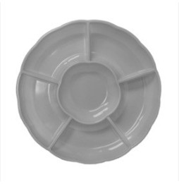 Bandeja Circular Color Plata X 3