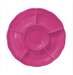 Bandeja Circular Color Fucsia X 3