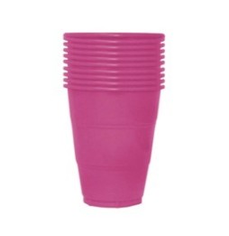 Vaso 7Oz X 10 Color Fucsia