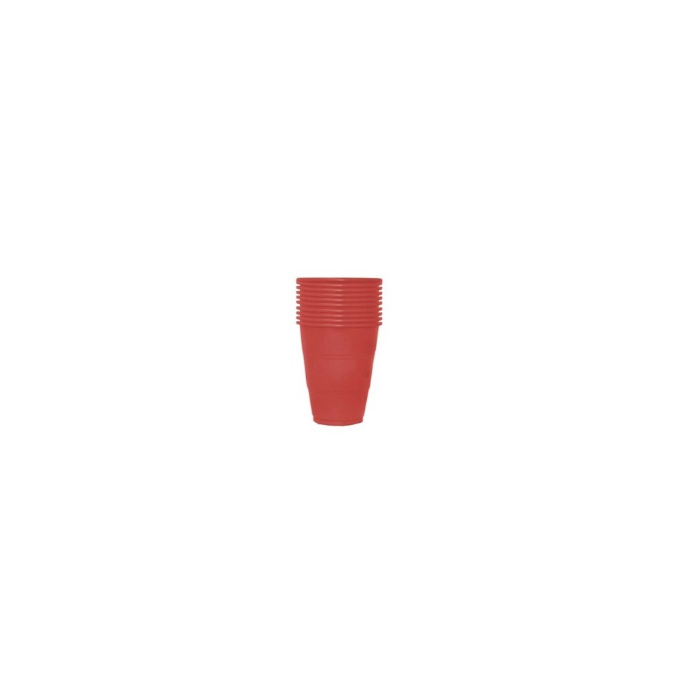 Vaso 7Oz X 10 Color Rojo