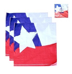 Servilleta Bandera De Chile X 12