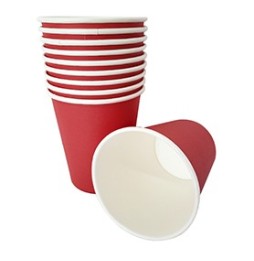 Vaso Polipapel Rojo x10