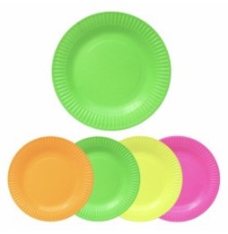 Plato Neon Verde X 6