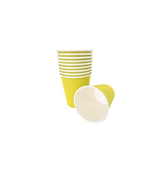 Vaso Polipapel Amarillo x10