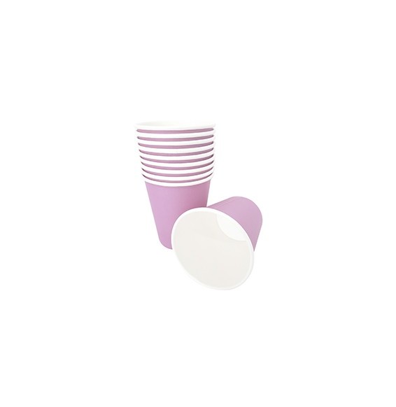 Vaso Polipapel Rosado  x10