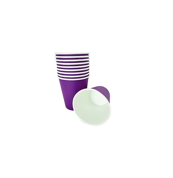 Vaso Polipapel Morado x10