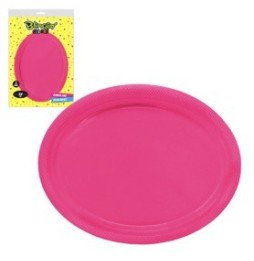 Bandeja Ovalada Fucsia 12  X 5