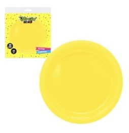 Plato Redondo Amarillo 7  X 10