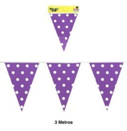 Banner Polka Morado