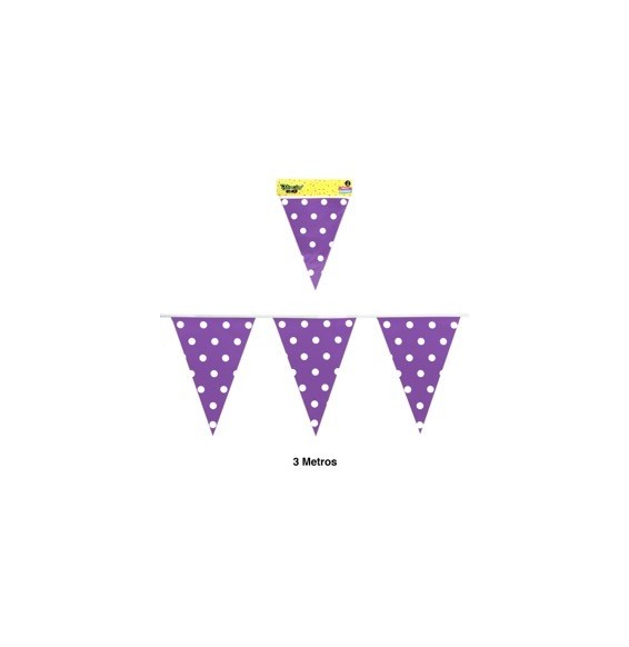 Banner Polka Morado