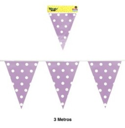 Banner Polka Lila