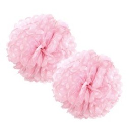 Fluffy Polka 25 Cms X 2 Und Rosado