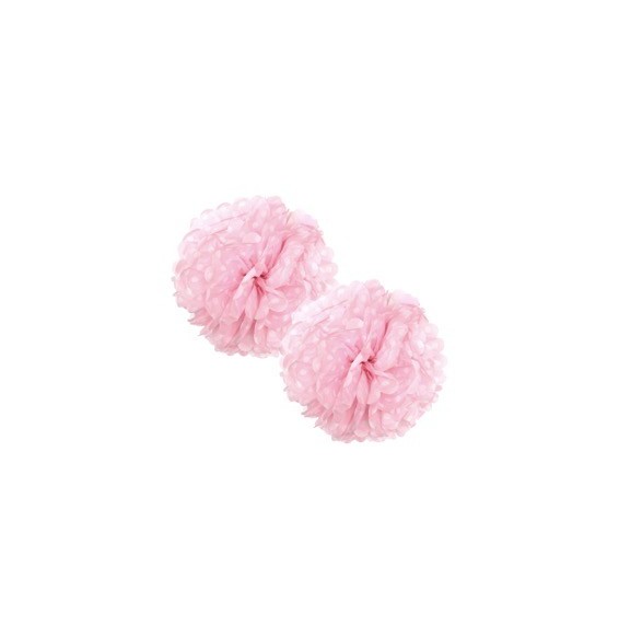 Fluffy Polka 25 Cms X 2 Und Rosado