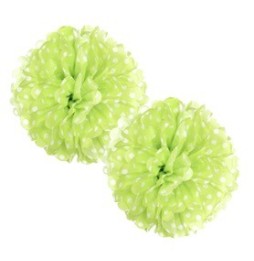 Fluffy Polka 25 Cms X 2 Und Pistacho